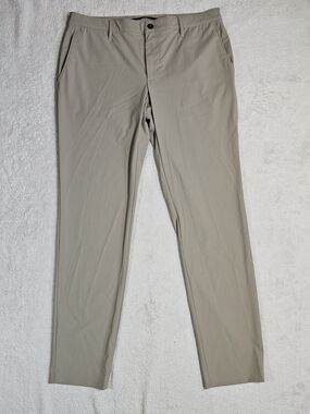 Alberto Men's Slim Chino Pants - Light Khaki Made In Italy.